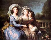 Marquise de Roug with Her Sons Alexis and Adrien Charles Lebrun
